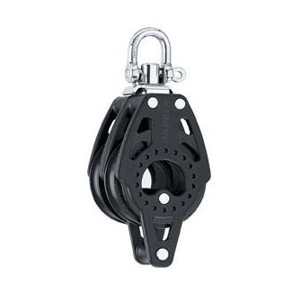 Harken dubbelblok met hondsvot